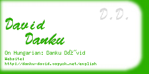 david danku business card